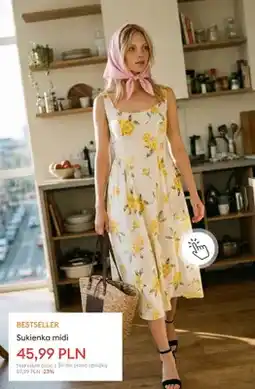 Sinsay Sukienka midi oferta