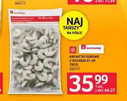 Selgros Krewetki surowe z ogonem 31-40 Economy oferta