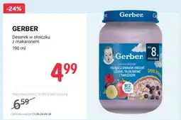 Rossmann Deserek owocowy Gerber makaron z bananem owocami leśnymi truskawkami i twarożkiem po 8 miesiącu oferta