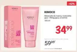 Rossmann Maseczka do twarzy rozświetlająco-liftingująca w kremie Kimoco oferta