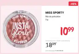 Rossmann Róż do policzków Miss Sporty Insta Glow oferta