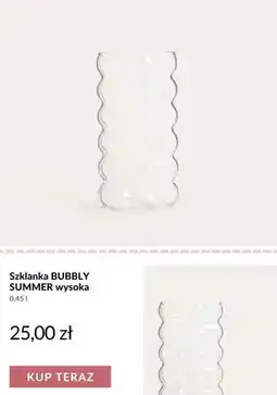 Homla Szklanka BUBBLY SUMMER wysoka oferta