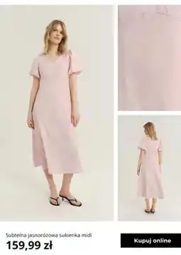 Greenpoint Sukienka midi Greenpoint subtelna jasnoróżowa oferta