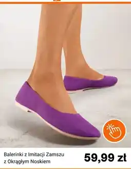 Born2be Balerinki z imitacji zamszu z okrągłym noskiem Born2be oferta
