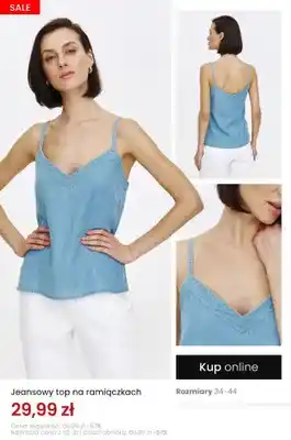 Jeansowy top na ramiączkach