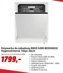 Media Markt Zmywarka do zabudowy BEKO b300 HygieneIntense oferta