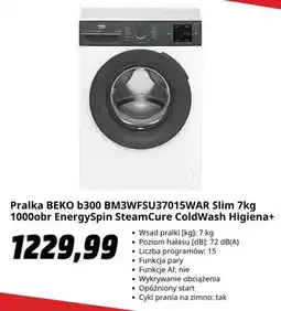 Media Markt Pralka BEKO b300 Slim oferta