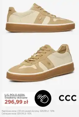 CCC Sneakersy skórzane U.S. Polo Assn oferta