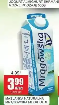 Bingo Maślanka naturalna Mrągowska Mlekpol oferta