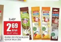 Bingo Rurki do picia mleka Quick Milk o smaku czekoladowym oferta