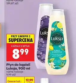Biedronka Płyn do kąpieli Luksja Aroma Senses Deep Relax oferta