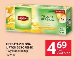 Selgros Herbata zielona lipton oferta
