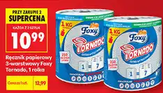 Biedronka Ręcznik papierowy 3-warstwowy Foxy Tornado, 1 rolka oferta