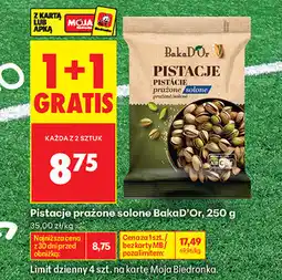 Biedronka Pistacje prażone solone BakaD'Or oferta