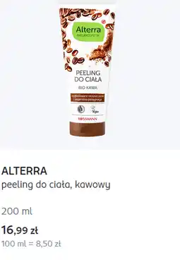 Rossmann Alterra peeling do ciała, kawowy oferta