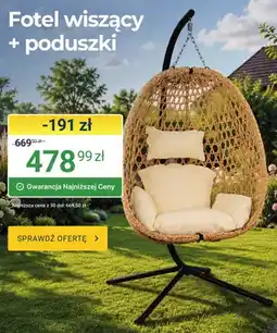 ERLI Fotel wiszący z poduszkami oferta