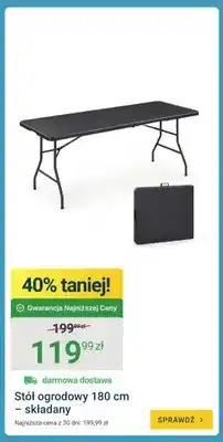 ERLI Stół ogrodowy składany oferta
