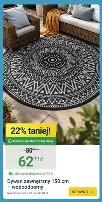 ERLI Dywan zewnętrzny wodoodporny 150 cm oferta