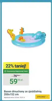 ERLI Basen dmuchany ze zjeżdżalnią oferta