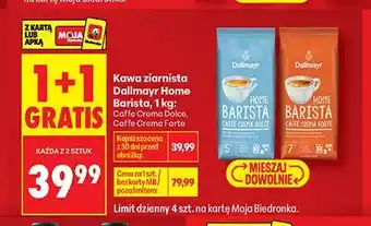 Biedronka Kawa ziarnista Dallmayr Home Barista Caffe Crema Dolce oferta