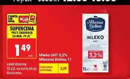 Biedronka Mleko UHT 3,2% Mleczna Dolina oferta