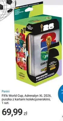 Puszka z kartami kolekcjonerskimi Panini FIFA World Cup Adrenalyn XL 2026