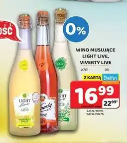 Delfin Wino musujące bezalkoholowe Viverty Live oferta