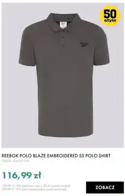 Koszulka polo męska Reebok Polo Blaze Embroidered SS Polo Shirt