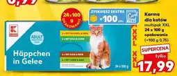 Kaufland Karma dla kotów Häppchen in Gelee 24-pak K-Classic oferta