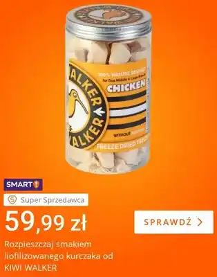 Karma dla psów liofilizowany kurczak Kiwi Walker