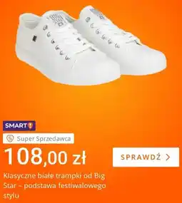 Allegro Trampki klasyczne białe Big Star oferta