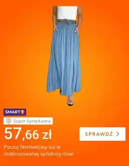 Allegro Spódnica damska maxi rozkloszowana oferta