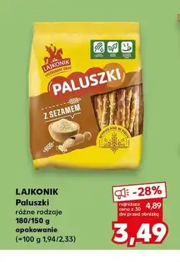 Kaufland Paluszki Lajkonik z sezamem oferta