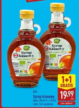 ALDI Syrop klonowy BIO oferta