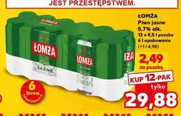 Kaufland Piwo Łomża jasne 12-pak oferta