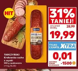 Kaufland Kiełbasa krakowska sucha z szynki Tarczyński oferta