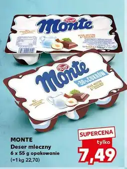 Kaufland Deser mleczny Monte 6-pak oferta