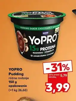 Kaufland Pudding proteinowy YoPro czekolada-orzech oferta