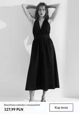 H&M Bawełniana sukienka z mocowaniem oferta