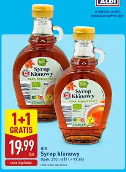 ALDI Syrop klonowy BIO oferta