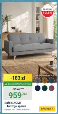 ERLI Sofa NAOMI z funkcją spania oferta
