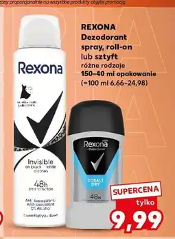 Kaufland Dezodorant Rexona Invisible oferta