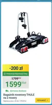 ERLI Bagażnik rowerowy Thule na 2 rowery oferta