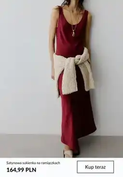 H&M Sukienka satynowa na ramiączkach oferta