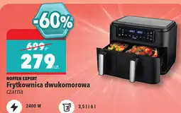 Biedronka HOFFEN EXPERT Frytkownica dwukomorowa czarna oferta