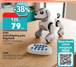 Biedronka Elefun Interaktywny pies Dogotech zdalnie sterowany z pilotem oferta
