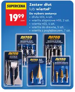 Biedronka Niteo Zestaw dłut lub wierteł oferta