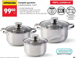 Biedronka Komplet garnków z pokrywkami, 6 el oferta