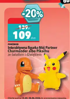 Biedronka Pokémon Interaktywna figurka Mój Partner Charmander albo Pikachu oferta