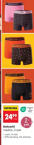 Biedronka Bokserki męskie, 2-pak oferta